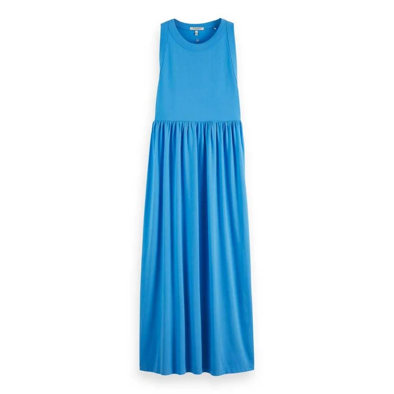 Scotch & Soda Women's Tank Jersey Midi Casual Dress, Aqua Blue, S