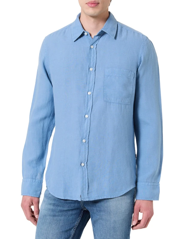 BOSS Men's Relegant_6_M 10267858 01 Shirt, Open Blue462,
