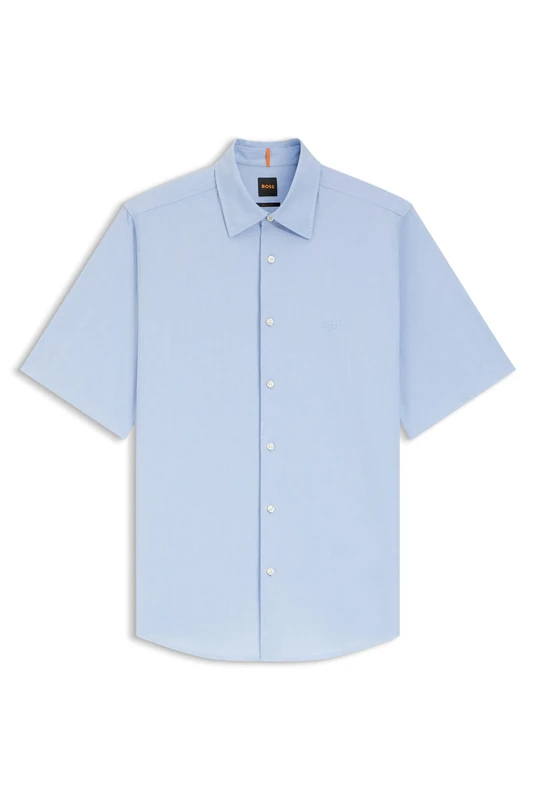 BOSS Mens Rash 2 Regular-fit Shirt in Soft-Washed Oxford Cotton - Image 1
