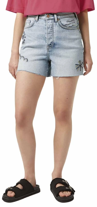 Scotch & Soda Women's The Ray Cut Off Spring Lights Denim Shorts, Spring Lights, 28W - Image 1