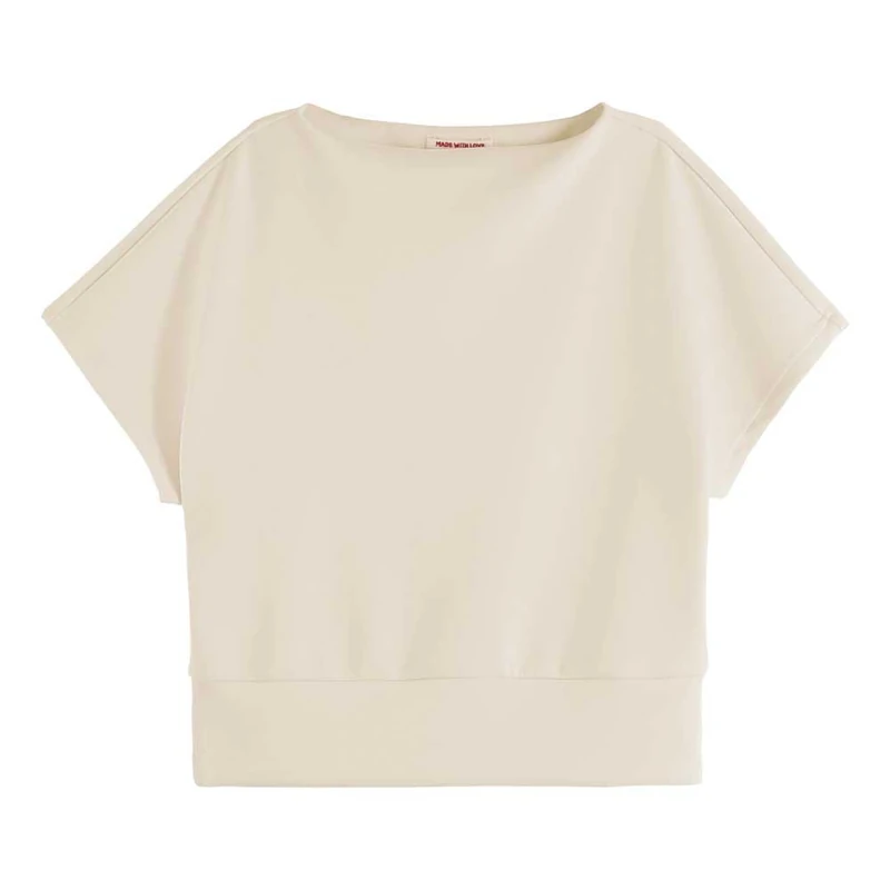 Scotch & Soda Women's Tencel Sleeveless Sweatshirt, Soft Ice, L