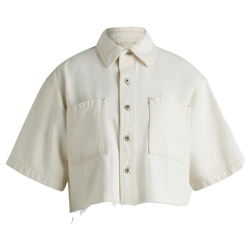 HUGO Women's Getecna_B 10270459 01 Jeans_Blouse, Light Beige275,