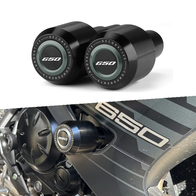 Modeer For K.awasaki Ninja 650 2017~2024 2025 Motorcycle Frame Slider Anti-collision Falling Protection Crash pads ninja650 ninja 650 Accessories (gray)