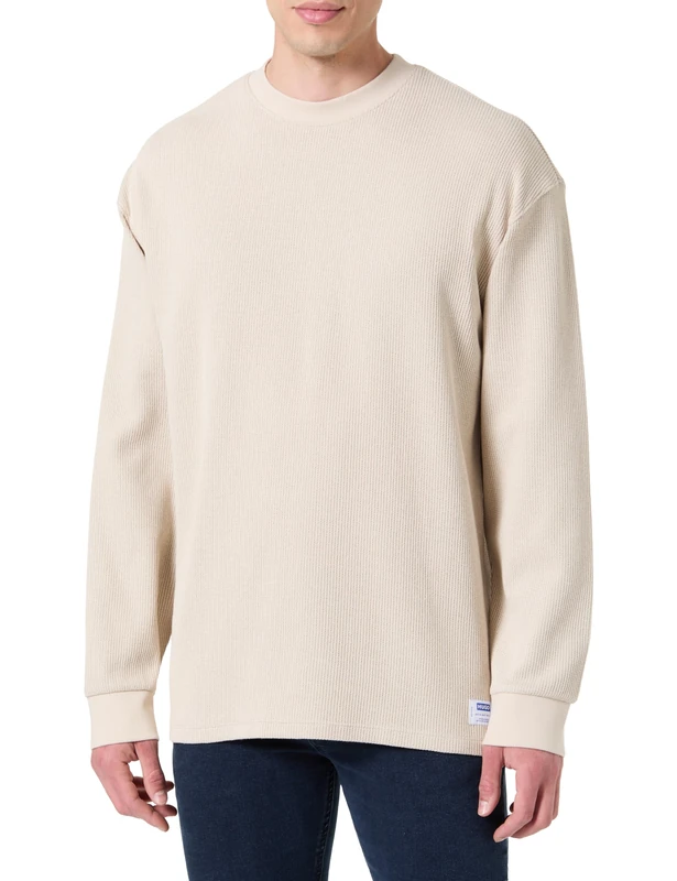 HUGO Men's Nuwolo 10268873 01 T_Shirt, Open White121,