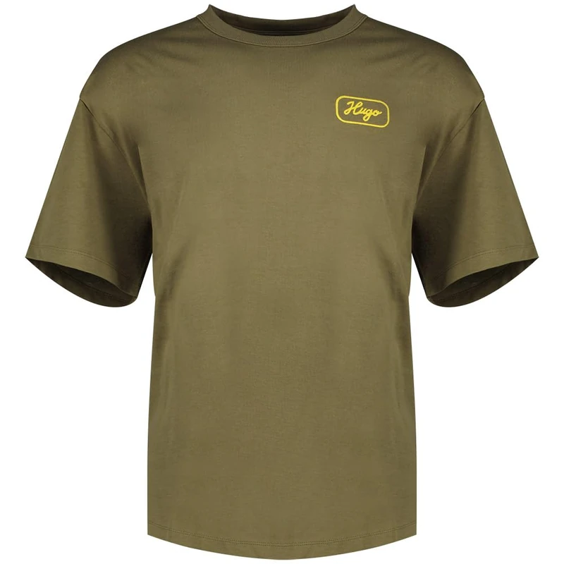 HUGO Men's Nampie 10257318 01 T_Shirt, Open Green345,