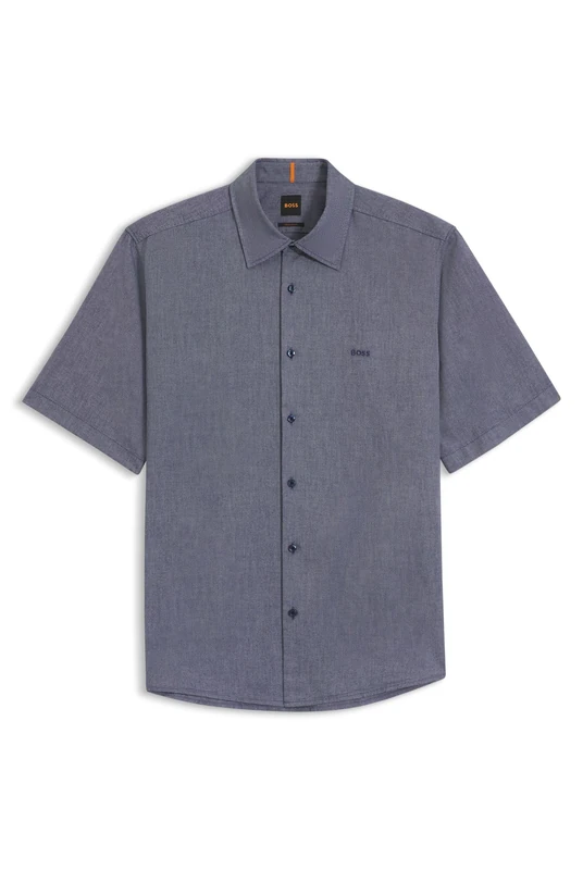 BOSS Mens Rash 2 Regular-fit Shirt in Soft-Washed Oxford Cotton