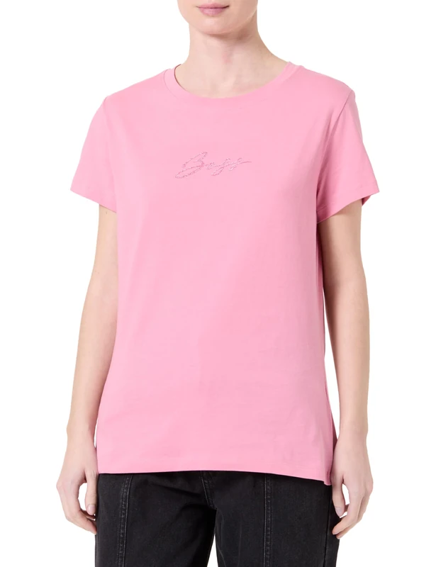 BOSS Women's C_Esogo_2_MA_Crystal 10269840 T_Shirt, Open Purple554,