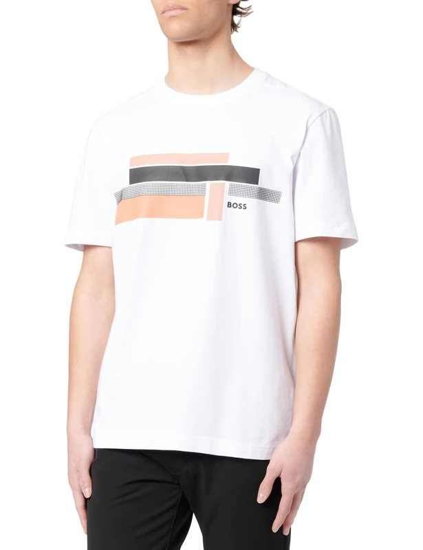 BOSS Men's Tee Glamping 10270669 01 T_Shirt, White100, M