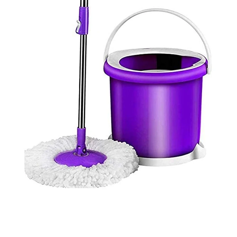 WADRBSW Automatic Mop Bucket Rotating Mop Hands free Washing Single Cylinder Household Labor saving Automatic Water Dump Lazy Mop Decoration To pursue happiness