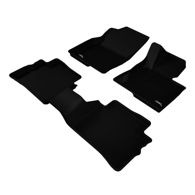 3D MAXpider All-Weather Floor Mats for MAZDA CX-5 (KF) 2017-2024+ Custom Fit Car Floor Liners, Kagu Series (1st & 2nd Row), Black