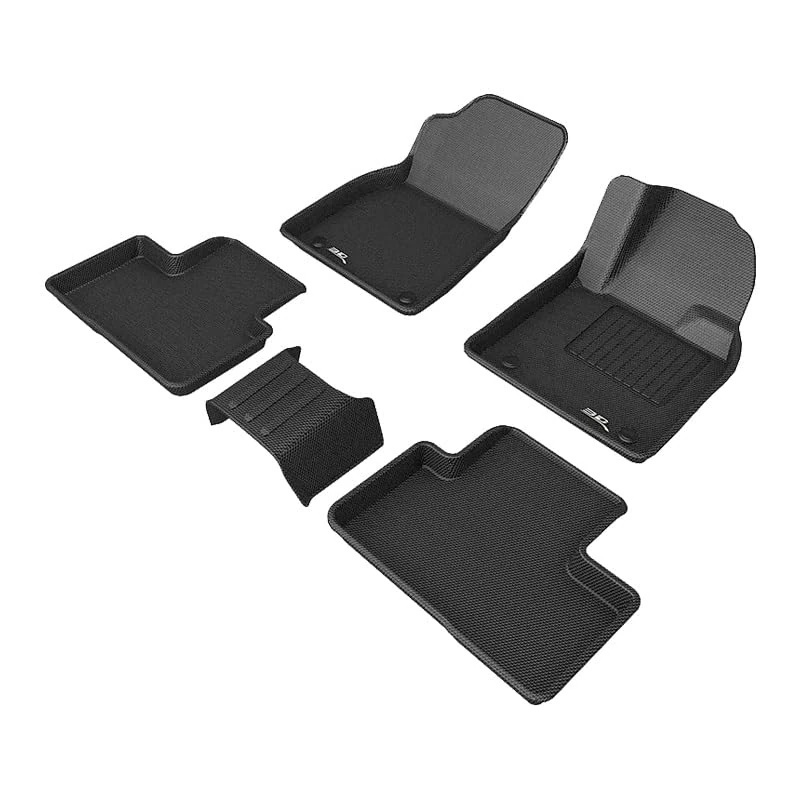 3D MAXpider All-Weather Floor Mats for VOLVO XC40 2018-2024+ Custom Fit Car Floor Liners, Kagu Series (1st & 2nd Row)