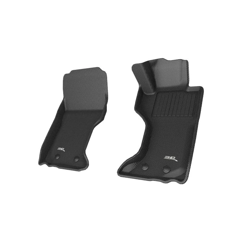 3D MAXpider All-Weather Floor Mats for MAZDA MX5 (ND) 2016-2024+ Custom Fit Car Floor Liners, Kagu Series (1st & 2nd Row), Black