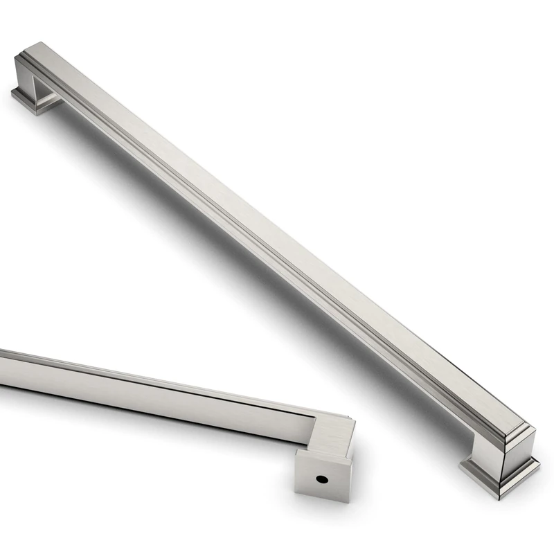 Asidrama 6 Pack 11.3 Inch(288mm) Brushed Satin Nickel Cabinet Pulls - Kitchen Cabinet Hardware