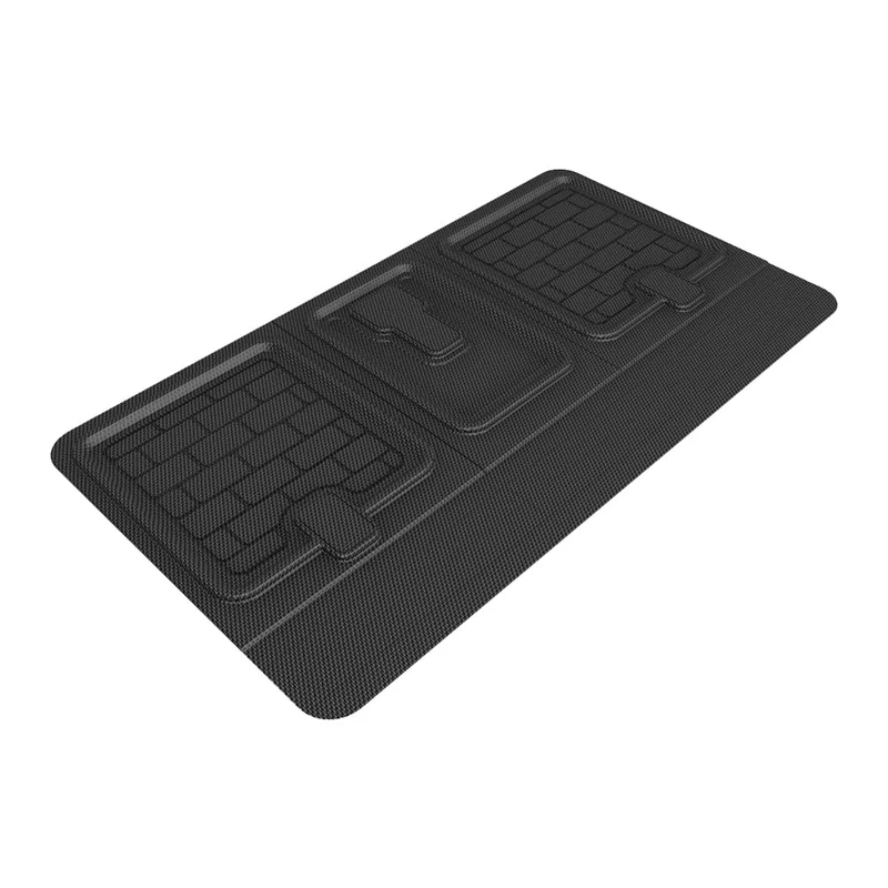 3D MAXpider All-Weather Boot Mats for TESLA Model Y 2020-2024+ Custom FitSeat Back Protector, Black