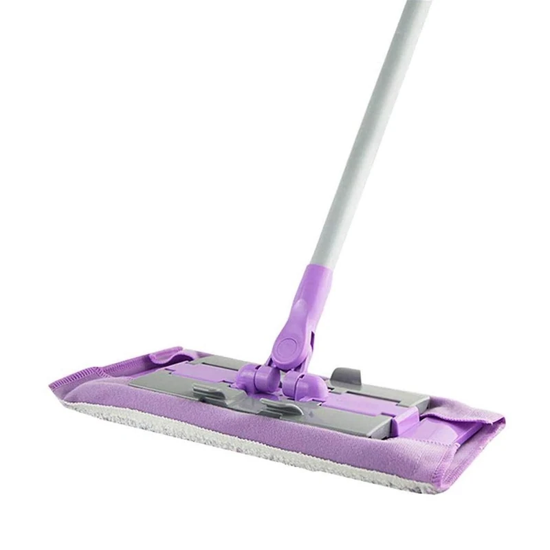 WADRBSW Flat Mop Free Hand Washing 360 Spin Mop Microfiber Pad Wet and Dry Home House Office Cleaning Tool,Kitchen Floor Clean To pursue happiness