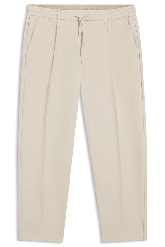 BOSS Men's T_Convert-Pleat 10268853 01 Trousers_Flat, Open Beige284,