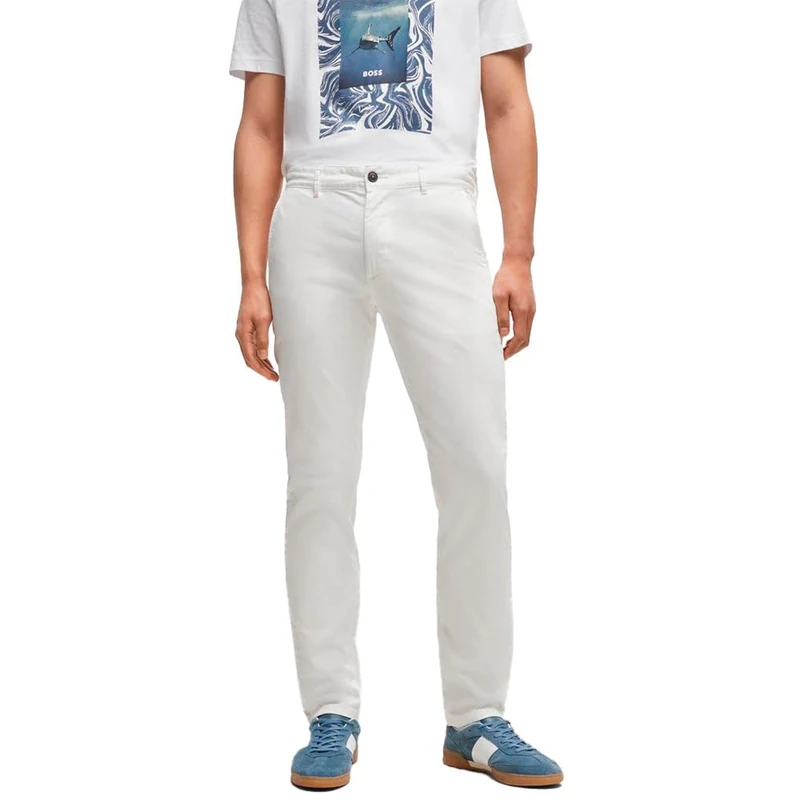 BOSS Men's Chino_Slim 10242156 01 Trousers_Flat, Natural106, 46W x 36L