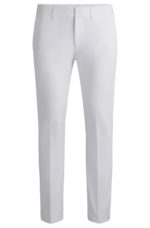 BOSS Men's T_Commuter-Slim 10268853 01 Trousers_Flat, White100, 5 Years