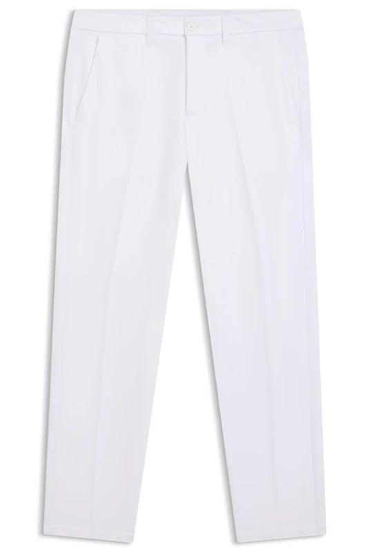 BOSS Men's T Commuter-Slim Slim Fit Trousers Made of Water-Repellent Stretch Fabric, White100, 6 1/8