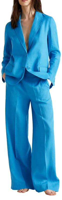 United Colors of Benetton M/L Jacket 2AGHDW00R, Blue, 36 Women, Blue, 10