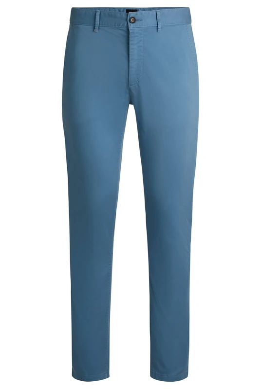BOSS Men's Slim Chino Trousers - Open Blue 46W x 32L