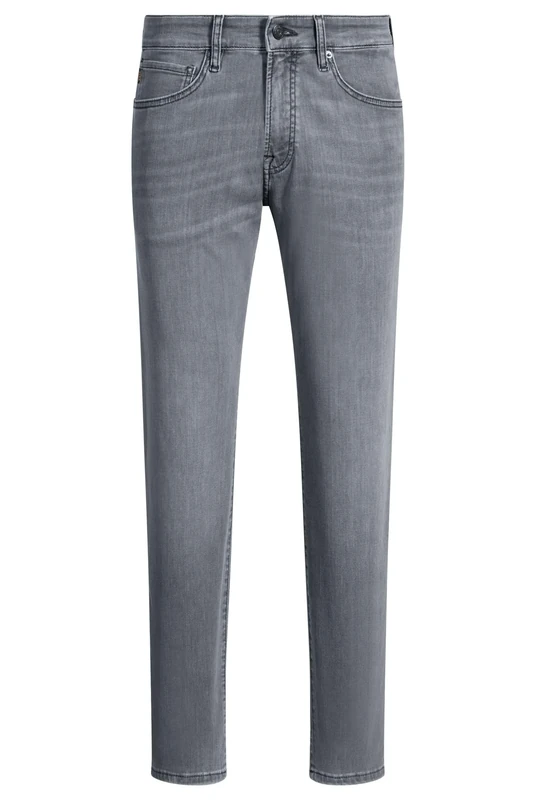 BOSS Mens RE.Maine BO Maine Regular-fit Jeans in Grey Soft-Motion Denim