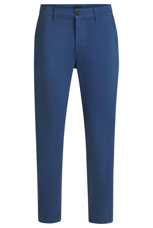 BOSS Men's Chino_Tapered 10242156 01 Trousers_Flat, Open Blue466, 44W x 36L