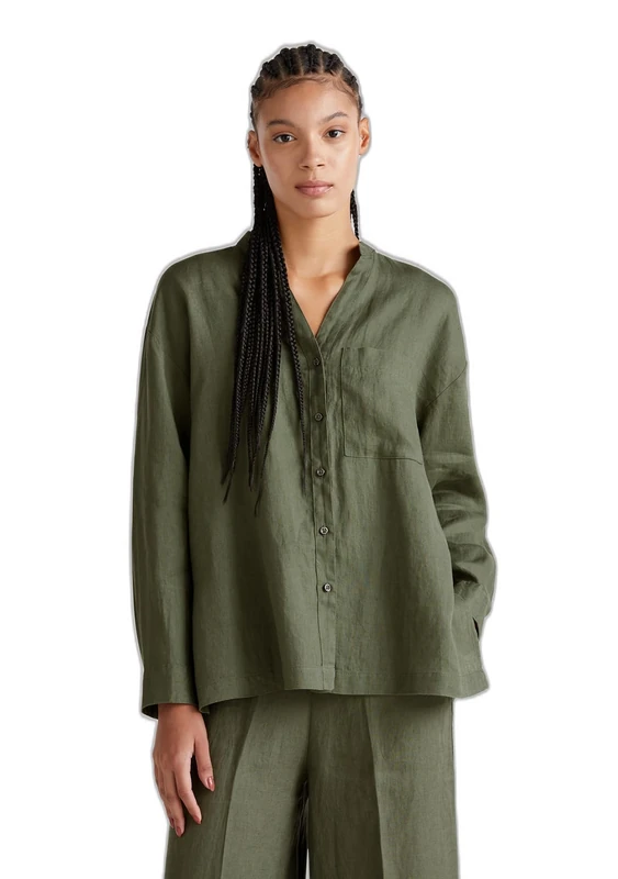 United Colors of Benetton Shirt, Green, M - Image 1