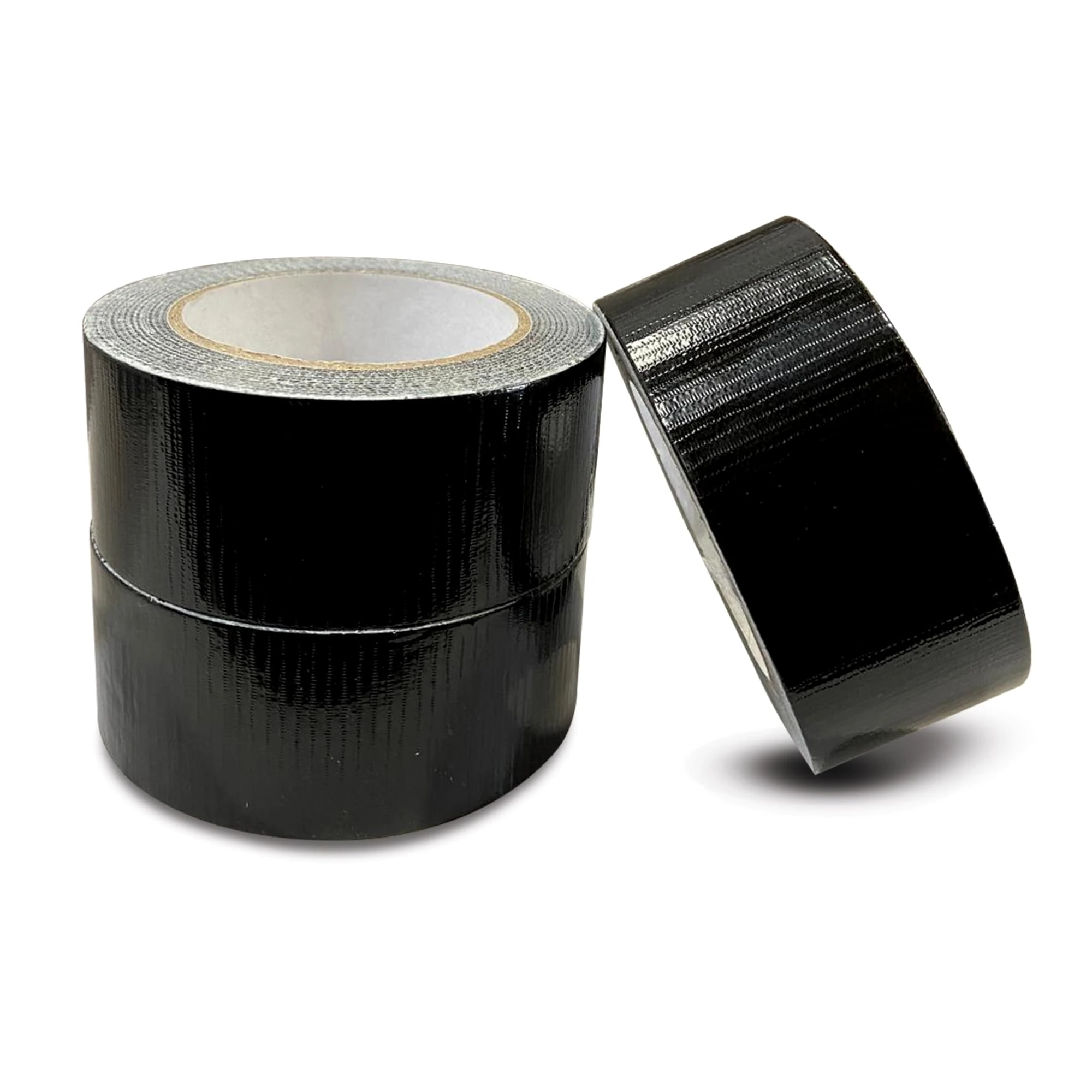 JeeJaan® Black Duct Tape | 3 Rolls of 50mm x 50m Gaffer Tape | Water Resistant Duck Tape/Guffa/Cloth | Adhesive Tape Multi-Use for Outdoor/Indoor | Strong Adhesive Tape Perfect for sealing fixing