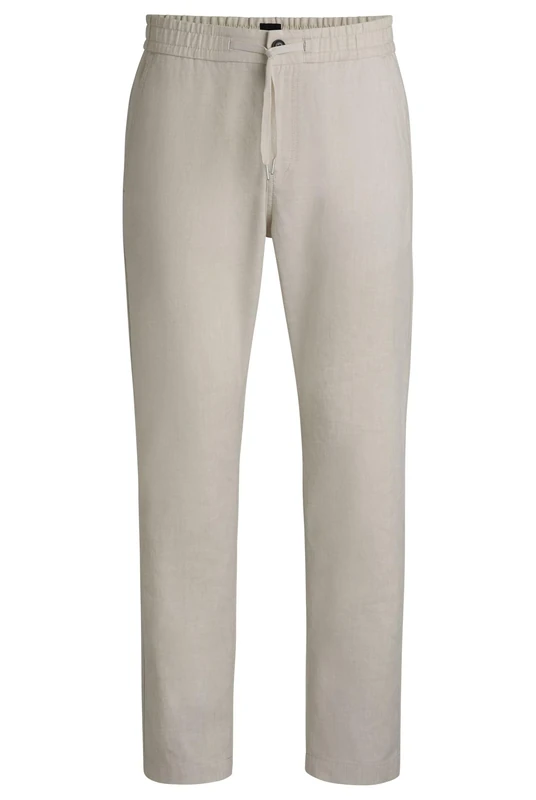 BOSS Men's Sanderson-l 10270448 01 Trousers_Flat, Light beige271, 30 W/32 L