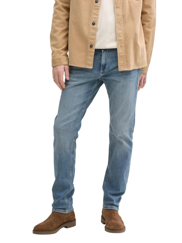TOM TAILOR Men's Marvin Straight Jeans, 10142 Light Stone Blue Denim, 28 W/32 L