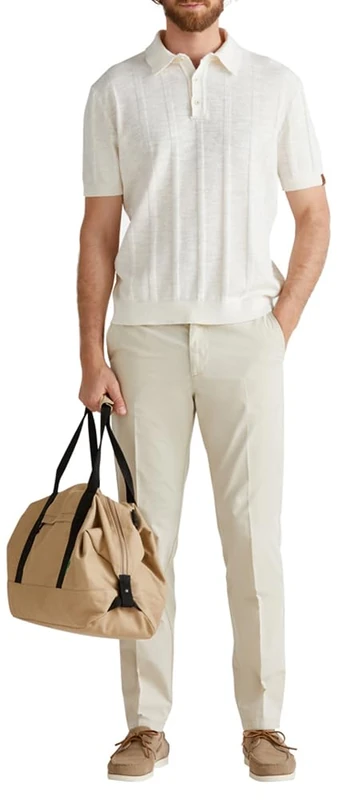 United Colors of Benetton Men's Polo Shirt, White, L - Image 1