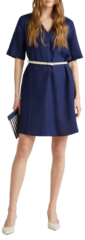 United Colors of Benetton Women's Dress, Blue, XS - Image 1