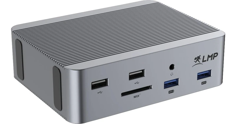 LMP USB4 SuperDock 2-15 Port USB4 Docking Station - USB4, USB-C, USB-A, HDMI, DisplayPort, Ethernet, Audio, Card Reader - Aluminum Design with Kensington Security Slot