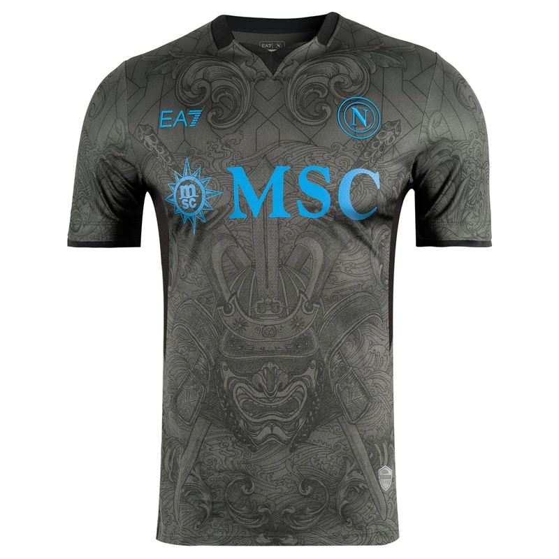 SSC Napoli Third Match Shirt, EA7 Official Product, Adult Football Shirt 2024/2025 - M, Third, M