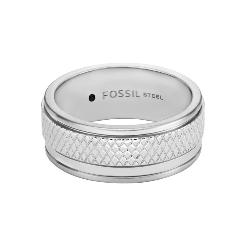 Fossil Men's Stainless Steel Band Rings