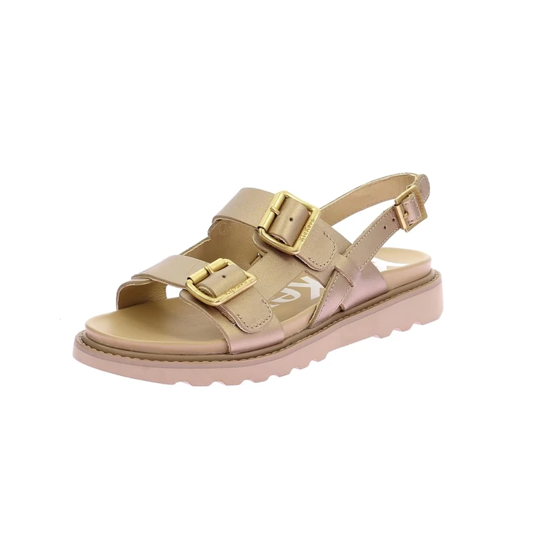 Kickers Women's Neosummer Flat Sandals, gold, 5.5 UK