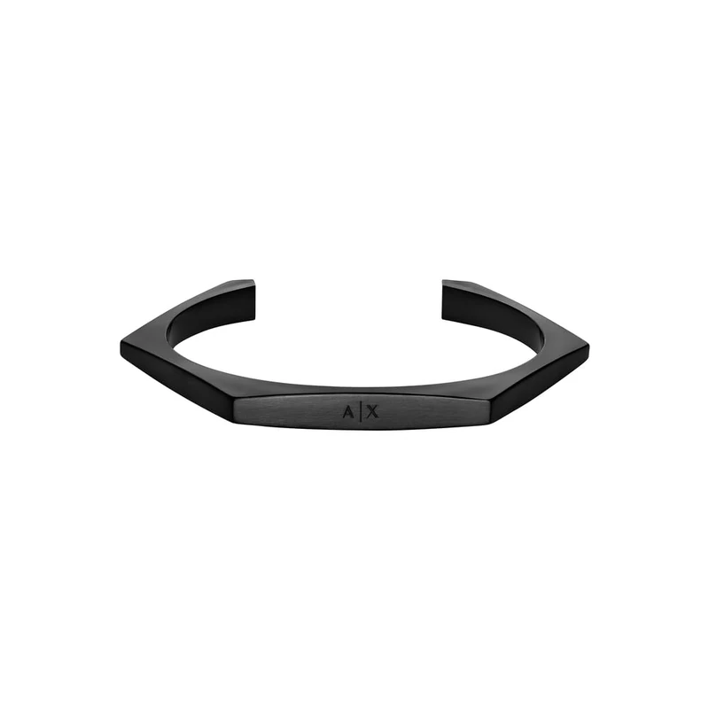 Armani Exchange Men's Black Stainless Steel Bracelet, AXG0139001