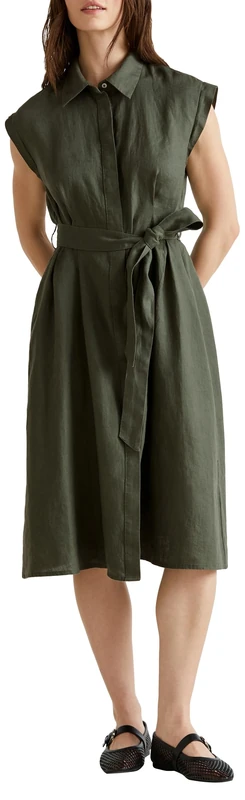 United Colors of Benetton Women's Dress, Green, XS