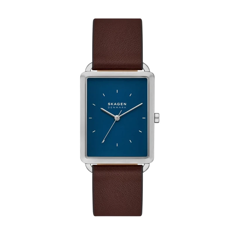 Skagen Hagen Watch for Men, Quartz Three Hand Movement with Stainless Steel or Leather Strap