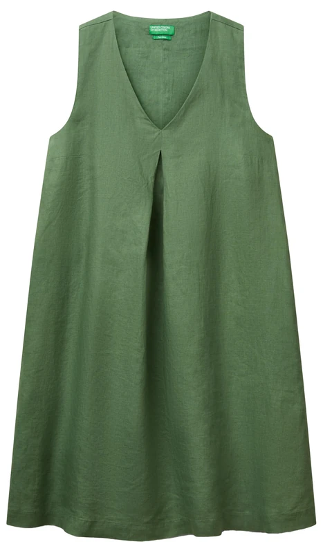 United Colors of Benetton Women's Dress, Green, M