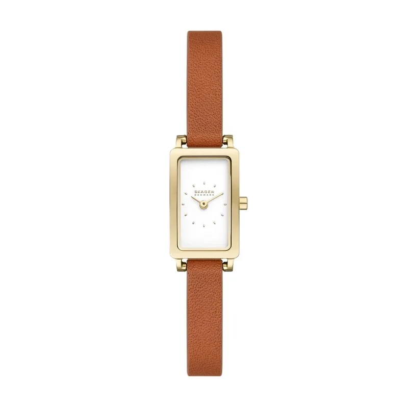 SKAGEN Hagen Watch for Women, Quartz Two Hand Movement with Stainless Steel or Leather Strap