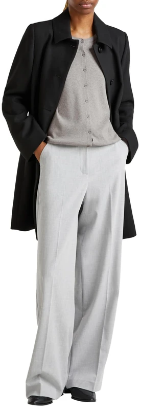 United Colors of Benetton Women's Cardigan Sweater, Grey Melange Medium 501b, S