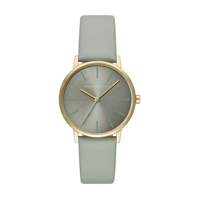 Armani Exchange Women's Analog Quartz Watch with Leather Strap AX5618