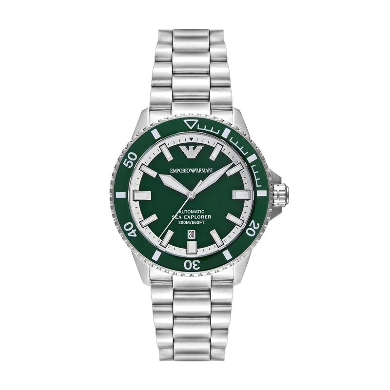 Emporio Armani Men's Analog Automatic Watch with Stainless Steel Strap AR60080
