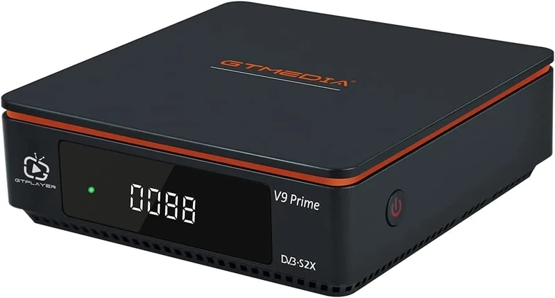 GTMEDIA V9 Prime Satellite Receiver 1080P HD Satellite Decoder for DVB-S/S2/S2X TV Box, Auto Biss Key, H265 10bit Multimedia Player