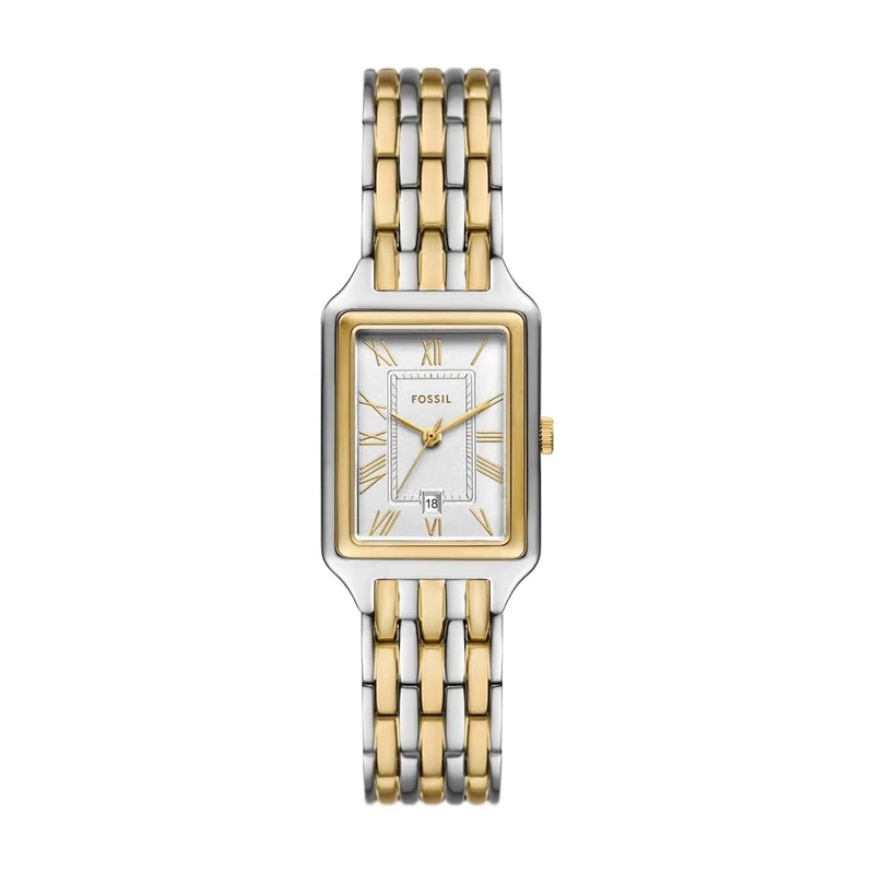 Fossil Raquel Watch for Women, Quartz Three Hand Movement with Stainless Steel Strap