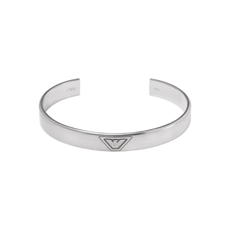 Emporio Armani Men's Stainless Steel open bangle bracelet