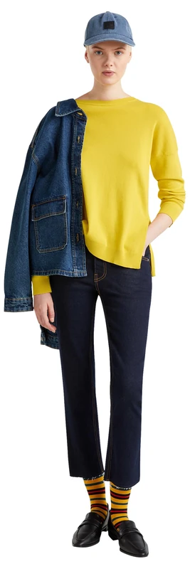 United Colors of Benetton SC Boat Jersey M/L, Yellow, L