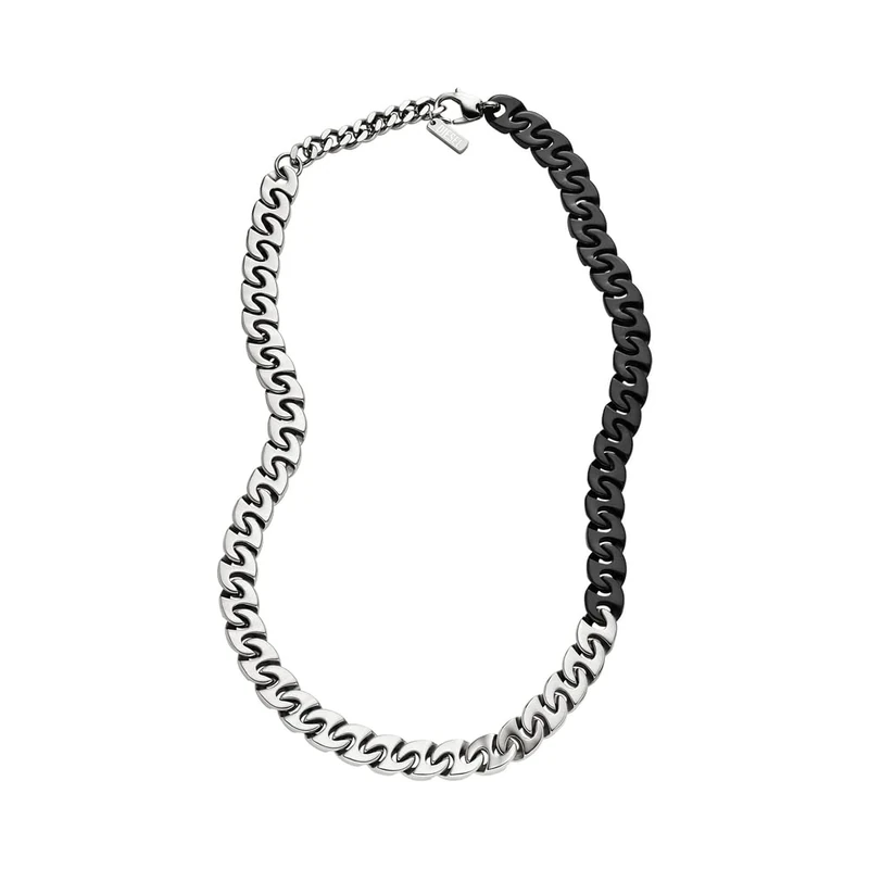 Diesel Men's 2 tone Stainless Steel with lobster clasp closure Chain necklace